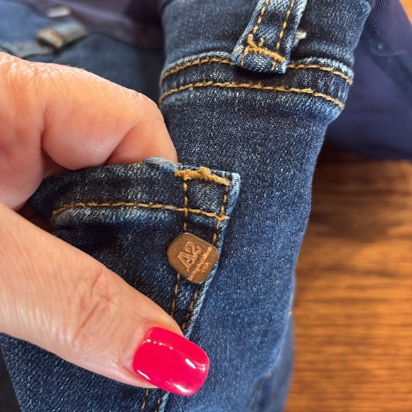 Pinkblush maternity slim straight distressed ripped stretch crop jeans blue 26 - Picture 7 of 12